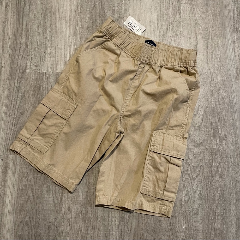 Children’s Place Boys Khaki Cargo Shorts SZ 10 NWT